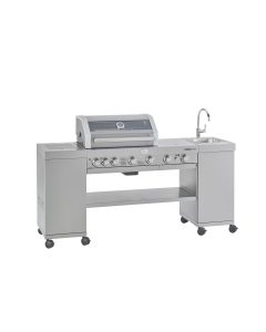 Rösle Gasgrill BBQ-Kitchen Videro G4-SK Edelstahl